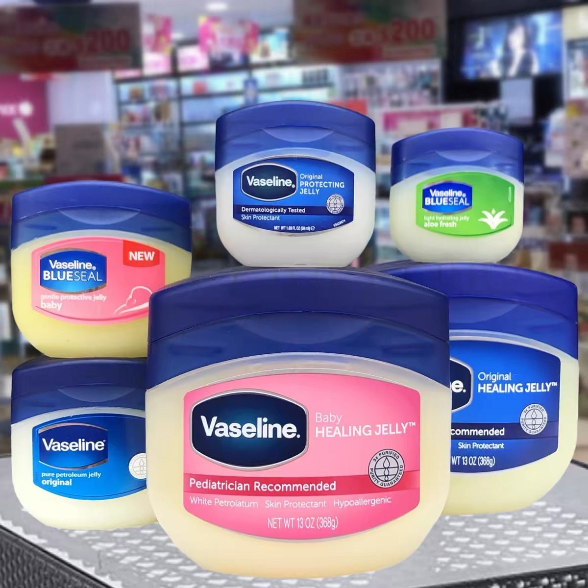 美国原装进口Vaseline凡士林晶冻经典润肤霜专用正品手足防冻干裂