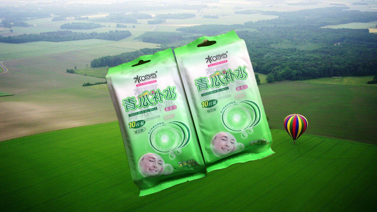 水当当无纺布10片包装青瓜味湿纸巾100包1件卫生纸餐厅纸厂家直销