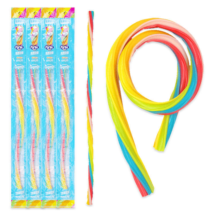 西班牙进口菲尼fini拽拽软糖混合果味网红零食儿童彩虹糖30g/条