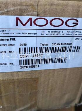 穆格伺服阀D661-4697C G15JOAA5VSX2HA(议价)