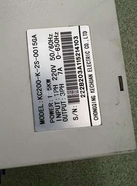 KCINT科川变频器KC200-K-2S-0015GA（议价）