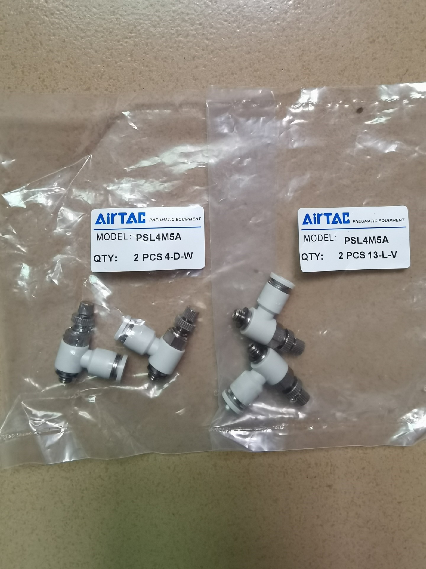 AirTAC/亚德客节流阀PSL4M5A，保全新原装正品。