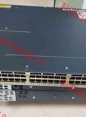 思科交换机WS-C3750X-48T-S单电带1G卡，一台，