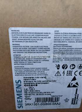 电动机起动器3RK1301-0GBOO-OAA02（议价）