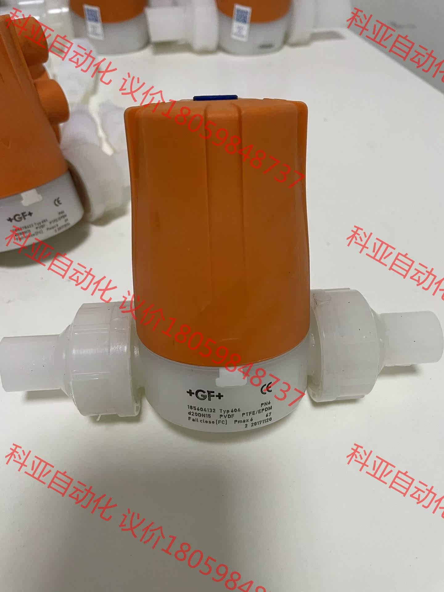 gf/ GF气动隔膜阀DN15  604PVDF材质量大不单
