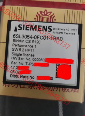 6SL3054-0FC01-1BA0，西门子S120CF卡，
