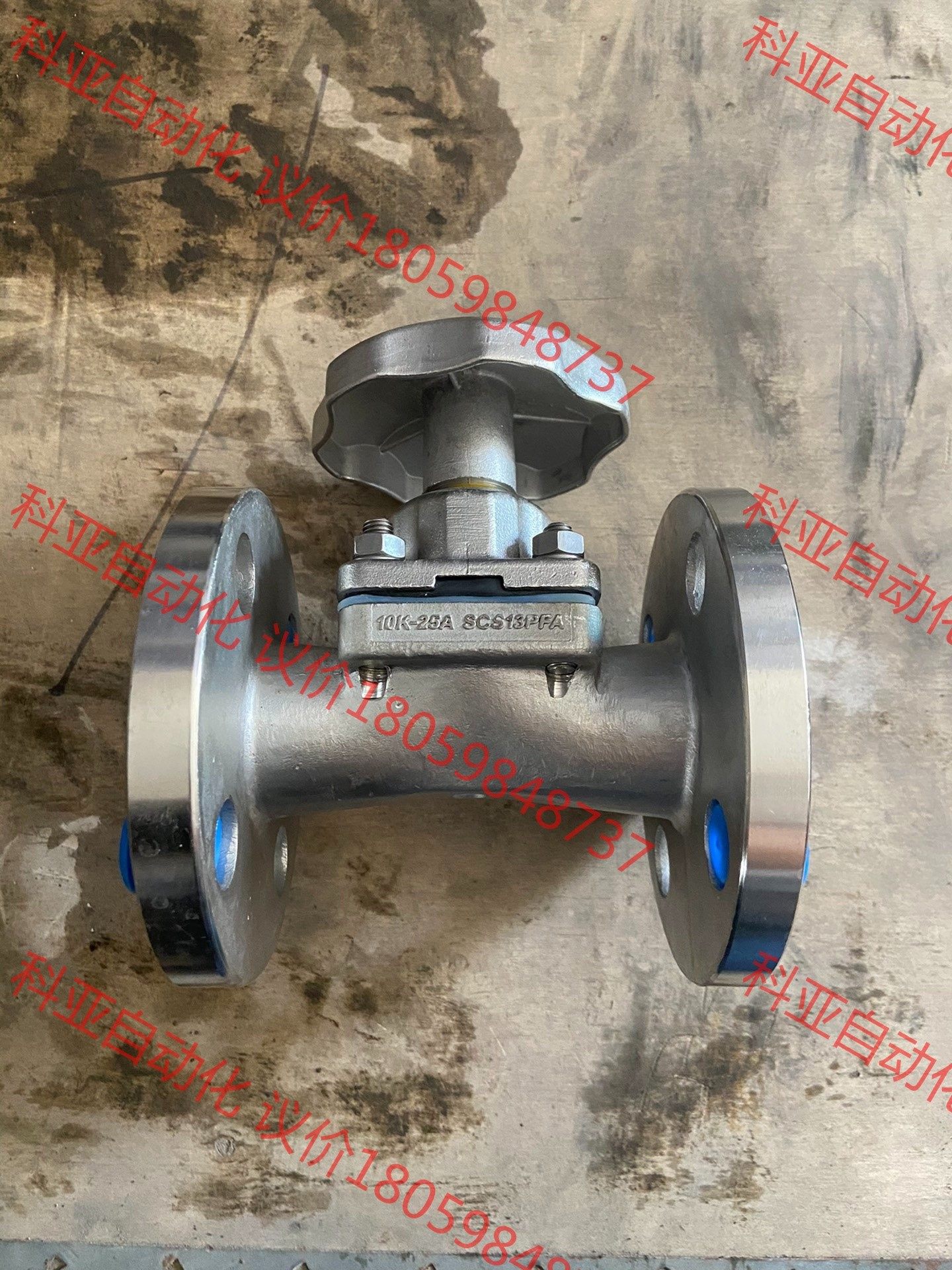 韩国FLUONICS不锈钢SCS13PFA内衬手动隔膜阀、1