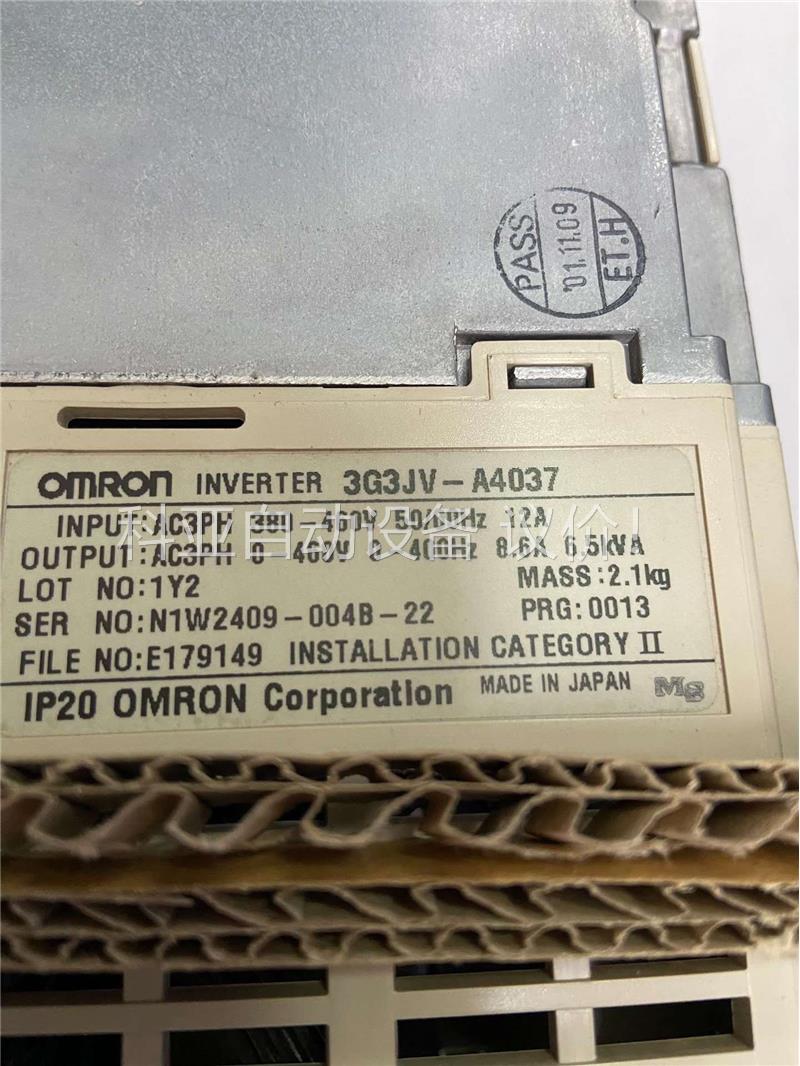 3G3JV-A037，欧姆龙变频器库存一台，功能包好，实(议价)