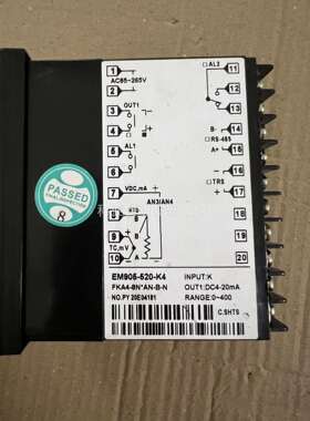 温控表EM905－520－K4拍，功能正常，售出非功能（议价）