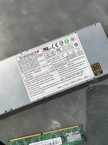 超微PWS-563-1H 超微560W电源 超微1U服务器原