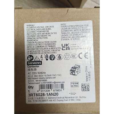 触器3RT6028-1AN20（议价）