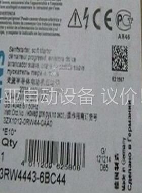 3RW4443-6BC44正品包邮(议价)