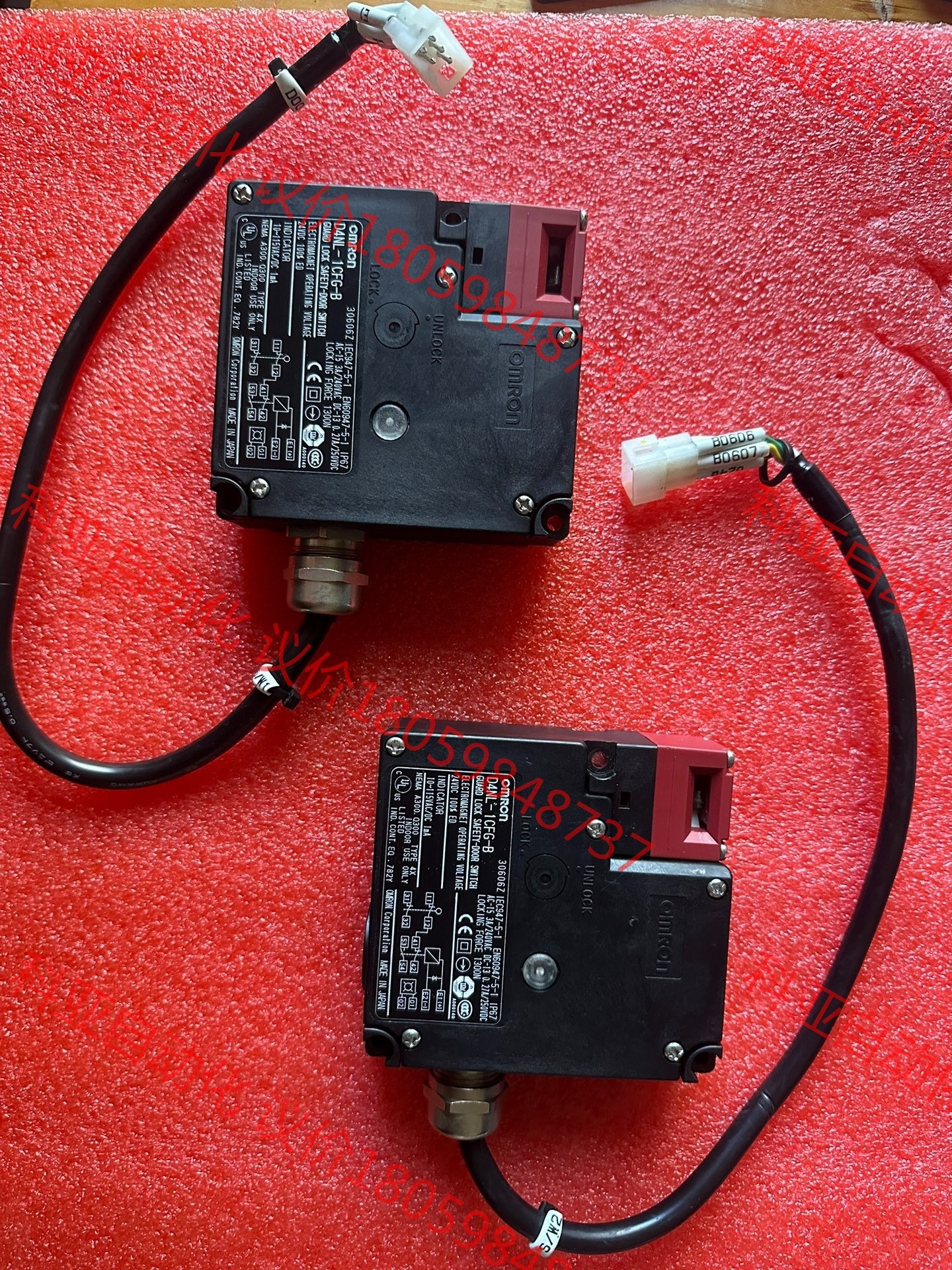 欧姆龙电磁锁安全门开关D4NL-1CFG-B，充新用