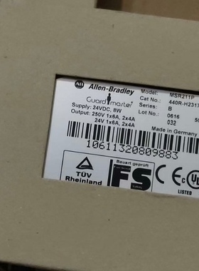AB罗克韦尔安全继电器 MSR211P 440R-H231(议价)