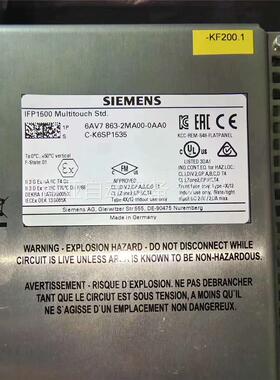 触摸屏，工控屏IF1500，6AV7863-2MA00(议价)