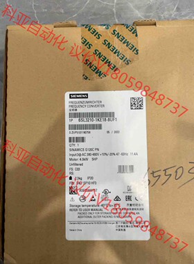 西门子6SL3210-1KE18-8UF1全新原装保内未开封