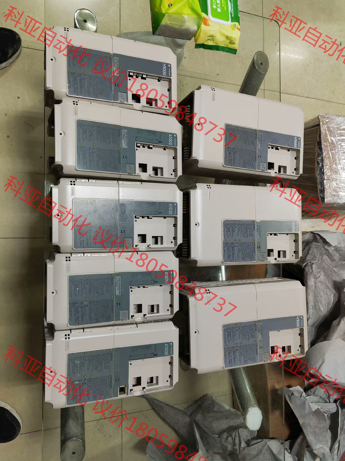 安川A1000九成新塑料壳，安川A1000 22KW变频器铁