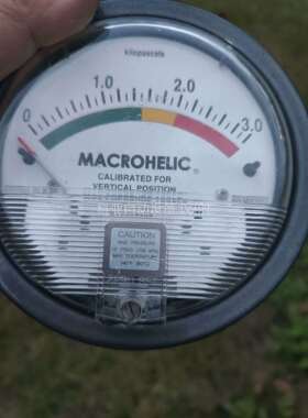 MACROHELIC差压表，2000-3.0KPA，二手拆机（议价）