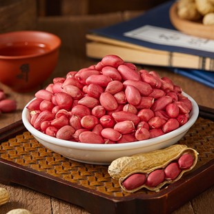 雨然康平红花生东北特产四粒红新鲜当季花生米3斤包邮