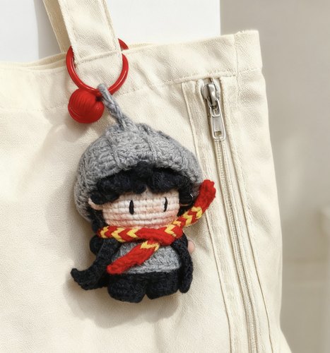 肖战毛线钩织人偶视频教程手作diy材料包挂件车挂钥匙扣玩偶