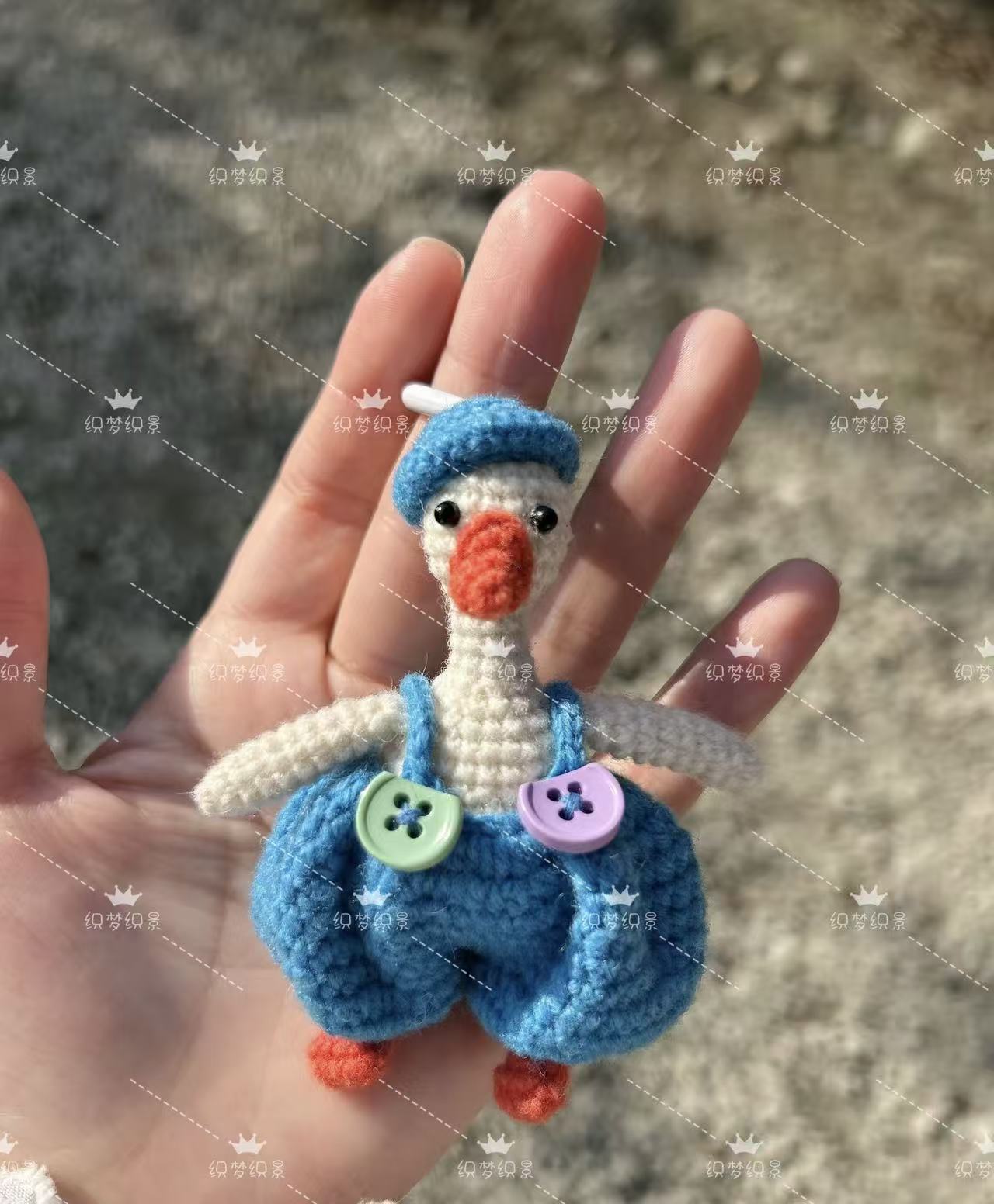 手工毛线钩织可爱小鸭子挂件包包公仔娃娃diy材料包玩偶卡通钥匙