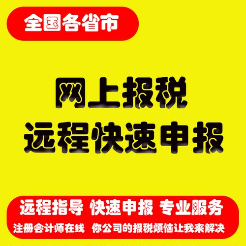 小规模一般纳税人远程报税培训 网上报税零申报 代理报税