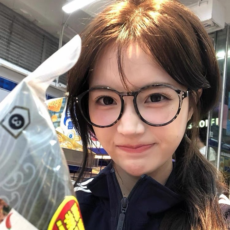 素颜神器大脸显瘦近视眼镜框女软妹玳瑁色圆框眼镜黑框可配有度数