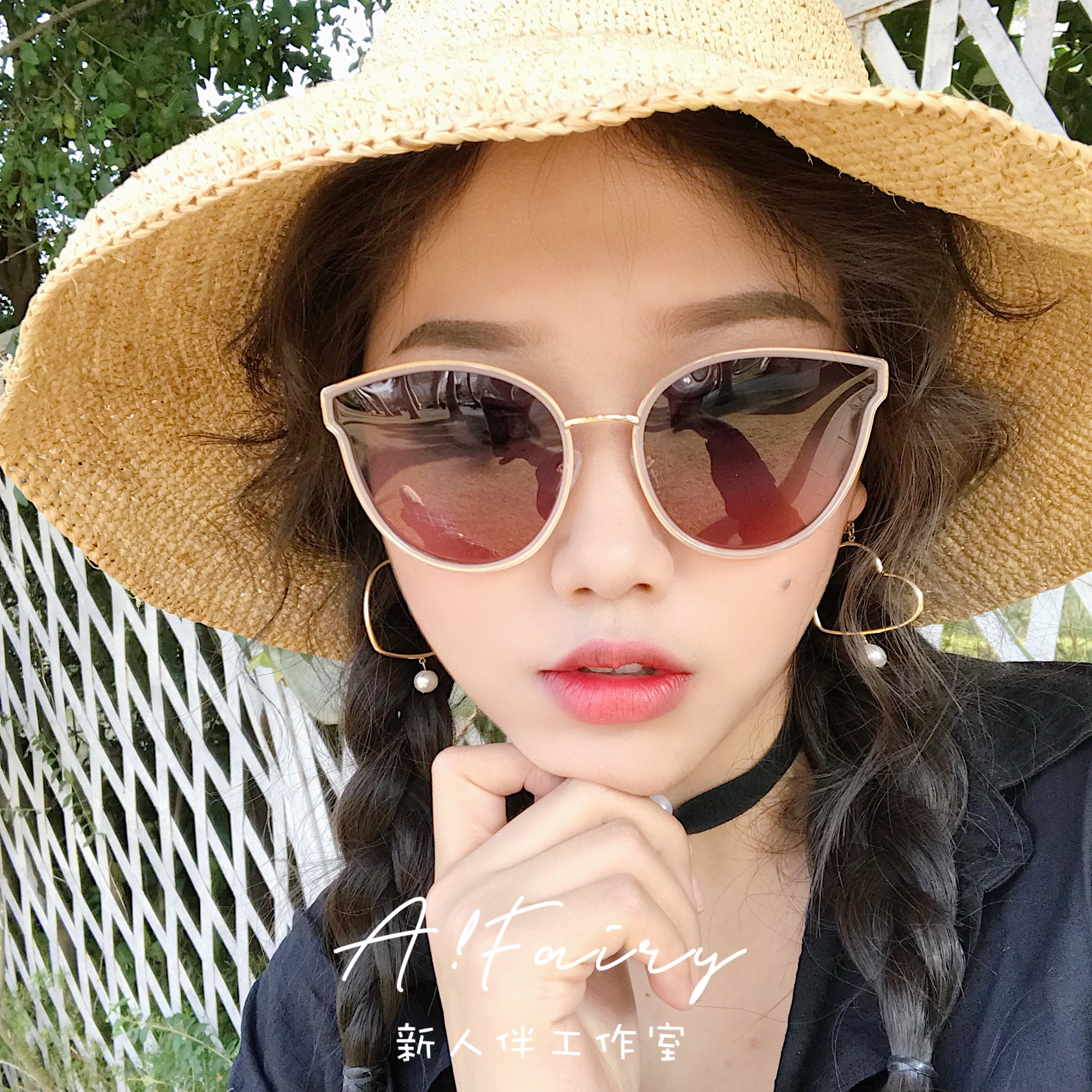 太阳镜女2025ins潮明星网红款眼镜偏光墨镜女韩版个性复古原宿风