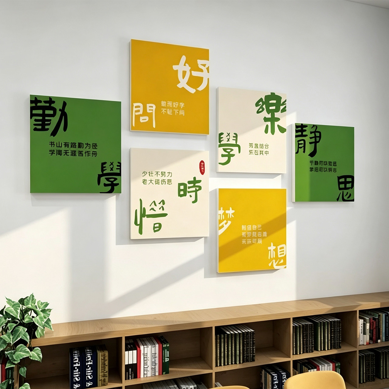 学生励志标语贴画小学初高中教室装饰文化班级墙面布置毛毡板墙贴