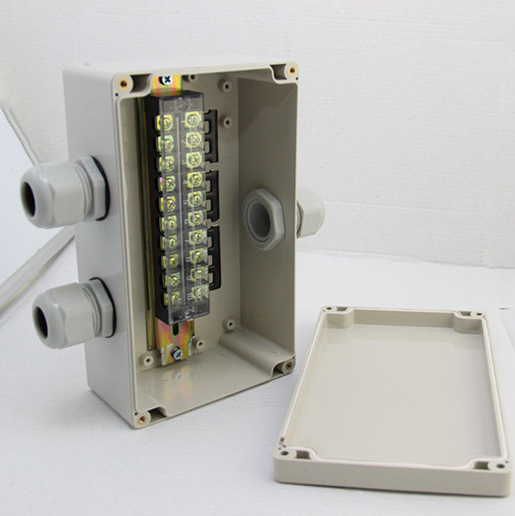 200 120 75一进二出户外防水接线盒带端子工程电缆穿线盒明装塑料