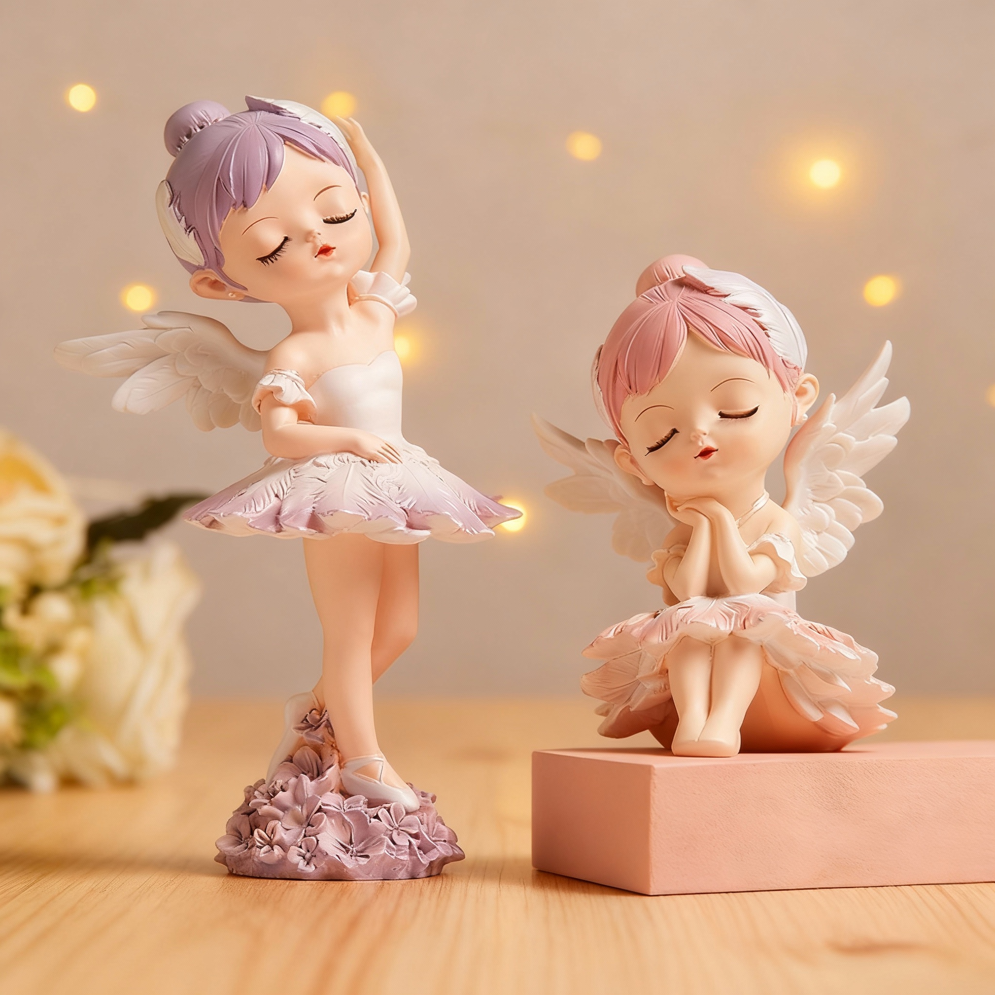 甜美少天使卧室装饰摆件