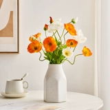 Белая керамическая ваза украшения гостиная цветочные композиции ins in inst end hishest articistic sense light роскошный высококачественный обеденный стол гидропонный высушенные цветы