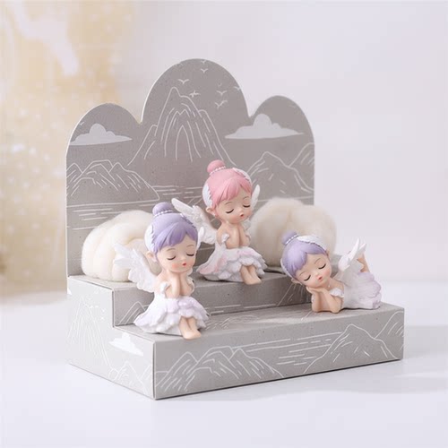 卡通天使树脂摆件礼盒生日礼物