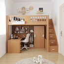 上床下桌下空小户型高架床组合衣柜床儿童床书桌一体架子床成人床