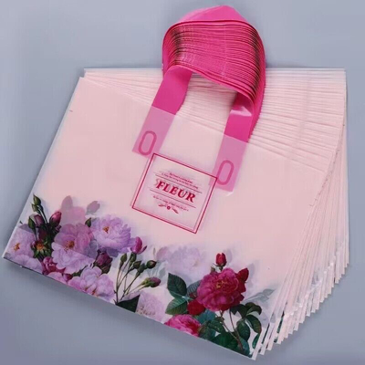 秋冬手提袋流行奶茶色服装店袋子塑料袋大衣包装袋女装袋定制店名