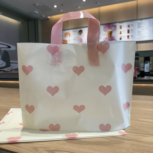 高档服装店手提袋磨砂女装衣服包装打包购物袋子塑料礼袋加厚定制