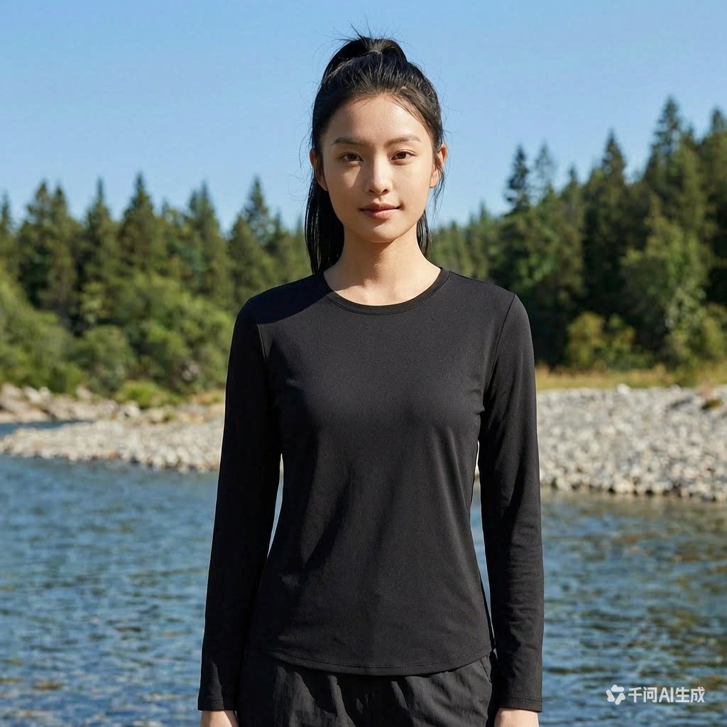 蕉下女薄款显瘦长袖T恤