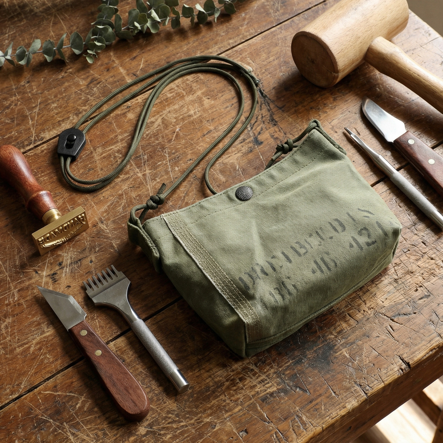 重工水洗做旧复古军包男女斜挎包休闲百搭单肩包时尚潮流帆布包