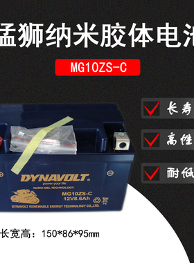 猛狮YTZ10S-BS CB400 YZF 雅马哈R1 R6电瓶TTZ10S猛狮蓄电池包邮