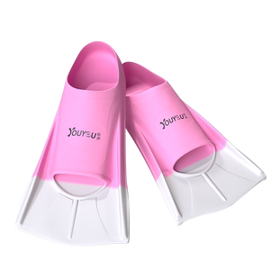 游泳潜水脚蹼成人儿童蛙泳训练专用鸭脚板自由泳硅胶男女专业装备