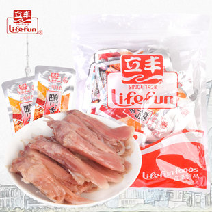 休闲零食卤味鸭舌头熟食小吃上海特产 立丰食品原味鸭舌500g散装