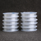 圆形松紧线 1.0mm透明水晶弹力线手链穿珠绳皮筋线 包邮 小卷0.4