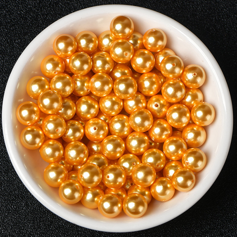 弹幕金色贝珠diy散珠子