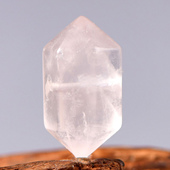 天然粉晶双尖散珠子配件串饰手工diy手链编绳散珠配饰串珠饰品