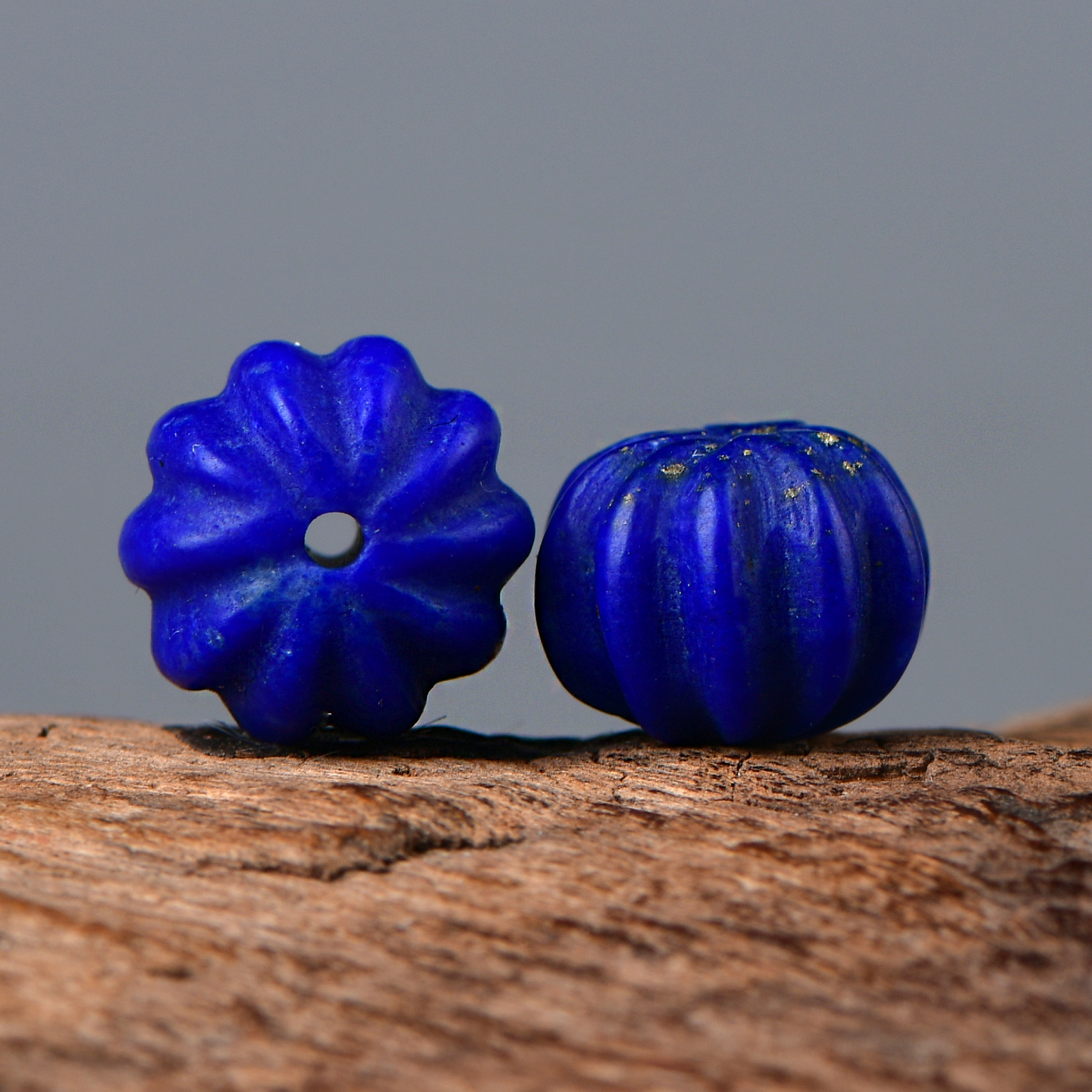 天然帝王青金石南瓜珠隔珠