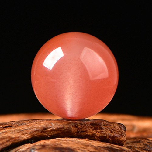 DIY天然樱桃红南红玛瑙散珠子