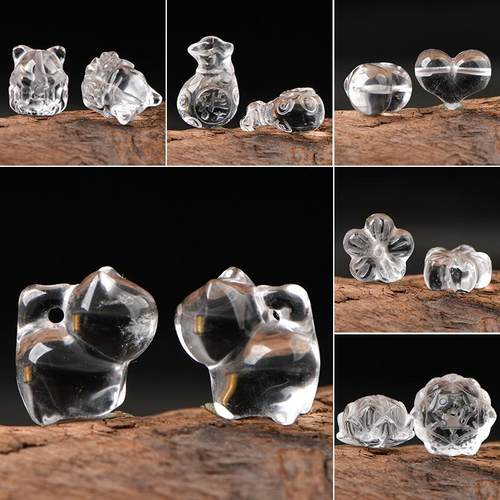 弹幕天然白水晶小配件挂件