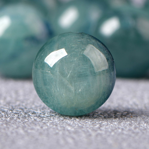 天然水晶绿蓝晶散珠子串珠