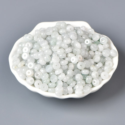 天然翡翠算盘珠隔片散珠子