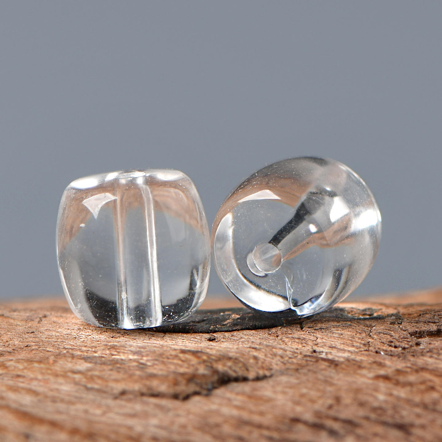 天然水晶白水晶桶珠DIY配件